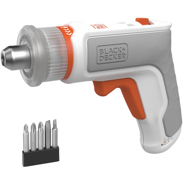 imagine Black & decker - BCRTA01 - Masina de insurubat cu 1 acumulator si incarcator, Li-Ion, 3.6 V, 1.5 Ah, 5.5 Nm, accesorii