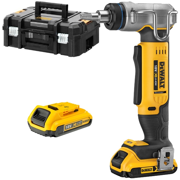 DeWalt - DCE400D2 - Masina pentru expandat tevi cu 2 acumulatori, Li-Ion, 18 V, 2 Ah, 16-32 mm, valiza speciala