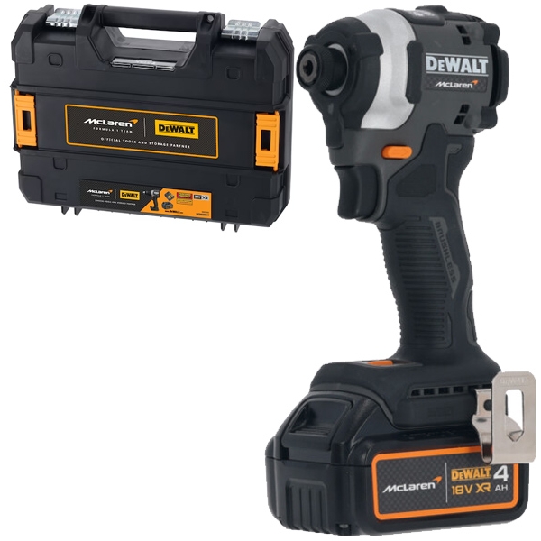 imagine Dewalt - DCF85MM1T - Masina de insurubat cu impact cu 1 acumulator, Li-Ion, 18 V, 4 Ah, 205 Nm, -, valiza speciala