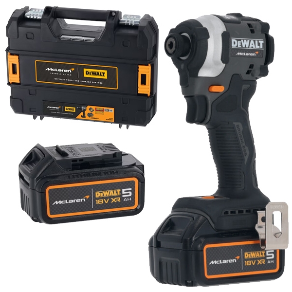 Dewalt - DCF85MP2T - Masina de insurubat cu impact cu 2 acumulatori, Li-Ion, 18 V, 5 Ah, 205 Nm, -, valiza speciala Dewalt - DCF85MP2T - Masina de insurubat cu impact cu 2 acumulatori, Li-Ion, 18 V, 5 Ah, 205 Nm, -, valiza speciala