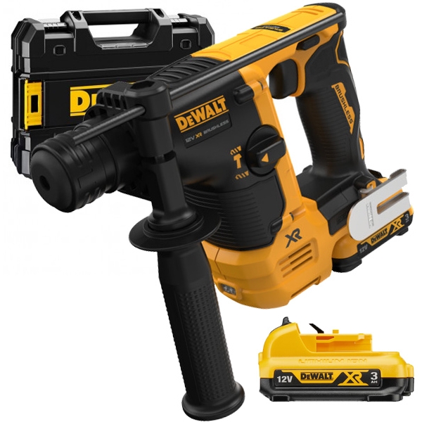 Dewalt - DCH072L2 - Rotopercutor SDS-Plus cu 2 acumulatori, Li-Ion, 12 V, 3 Ah, 1.1 J, valiza speciala Dewalt - DCH072L2 - Rotopercutor SDS-Plus cu 2 acumulatori, Li-Ion, 12 V, 3 Ah, 1.1 J, valiza speciala