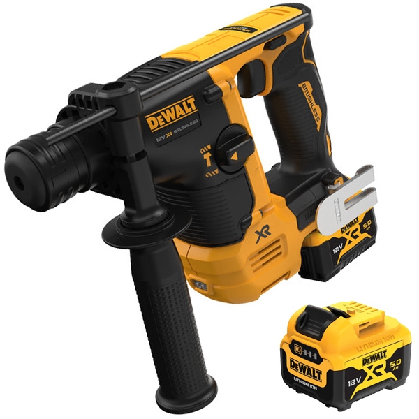Dewalt - DCH072P2 - Rotopercutor SDS-Plus cu 2 acumulatori, Li-Ion, 12 V, 5 Ah, 1.1 J Dewalt - DCH072P2 - Rotopercutor SDS-Plus cu 2 acumulatori, Li-Ion, 12 V, 5 Ah, 1.1 J