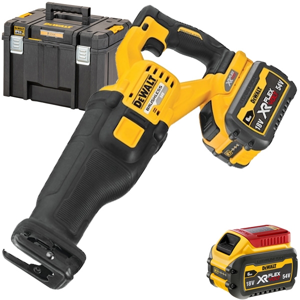 Dewalt - DCS389T2 - Fierastrau sabie cu 2 acumulatori, Li-Ion, 54 V, 6 Ah, 29 mm, valiza speciala Dewalt - DCS389T2 - Fierastrau sabie cu 2 acumulatori, Li-Ion, 54 V, 6 Ah, 29 mm, valiza speciala