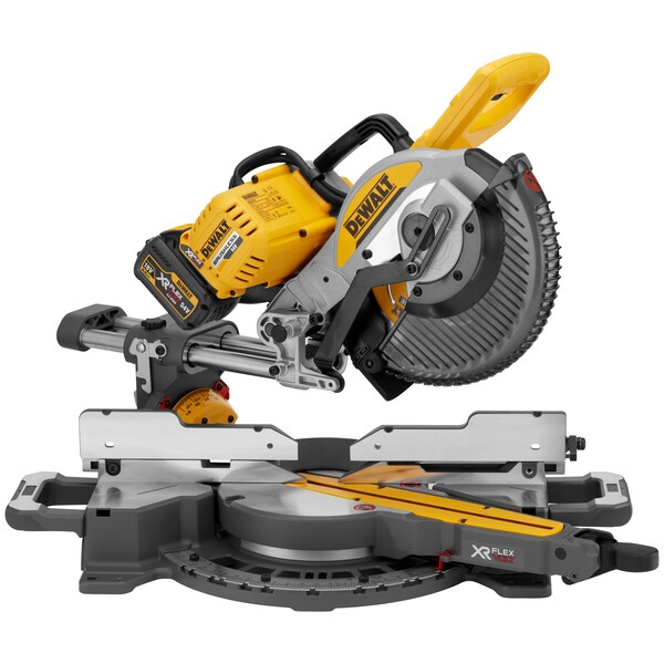 imagine DeWalt - DCS727T2 - Fierastrau circular stationar cu 2 acumulatori, Li-Ion Flexvolt, 54 V, 6 Ah, 250x30 mm