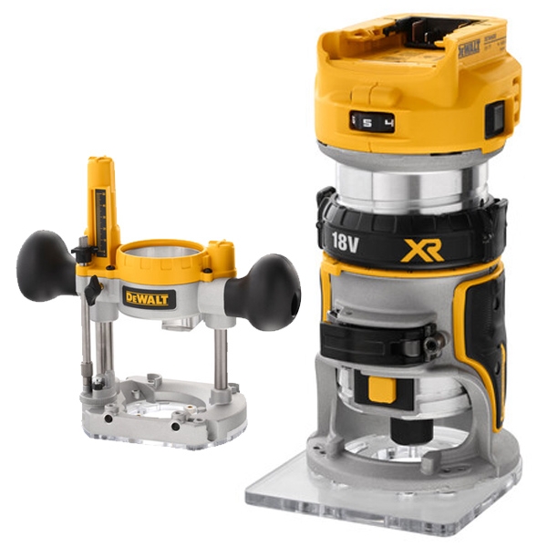 imagine Dewalt - DCW604N - Masina de frezat fara acumulatori si incarcator, Li-Ion, 18 V, - Ah, 8 mm