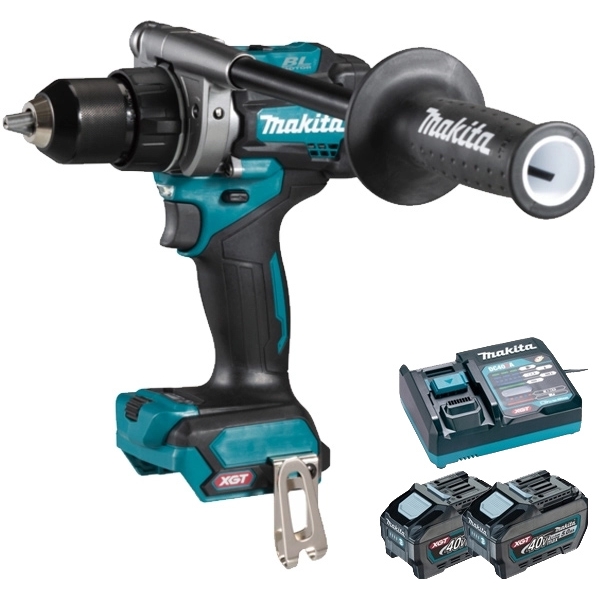 imagine Makita - DF001GZ + PSK XGT - Masina de gaurit si insurubat, 140 Nm + Set 2 acumulatori si incarcator, Li-Ion, 40 V, 5 Ah
