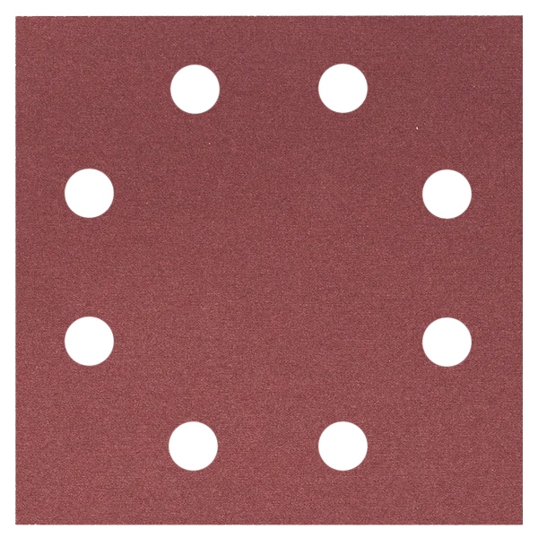 imagine Dewalt - DT3032 - Foaie abraziva dreptunghi, 115x115 mm, 8 gauri, granulatie 80, 25 buc