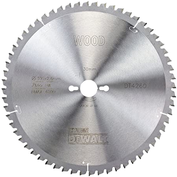 imagine Dewalt - DT4260 - Panza fierastrau circular, lemn, 305x30x2.6 mm, 60 dinti