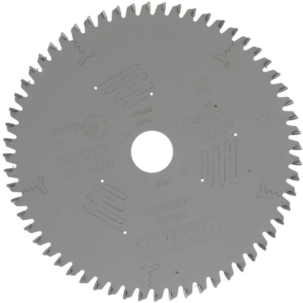 imagine Dewalt - DT4370 - Panza fierastrau circular, lemn, 216x30x2.6 mm, 60 dinti