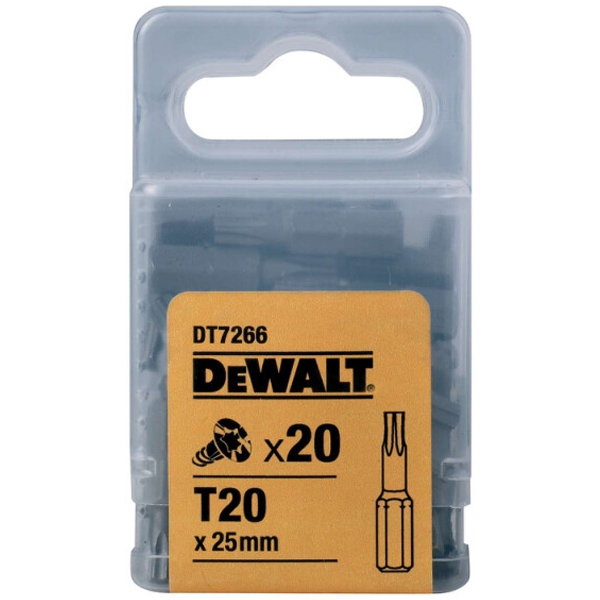 imagine Dewalt - DT7266 - Set capete de insurubare, profil T20, 20 bucati