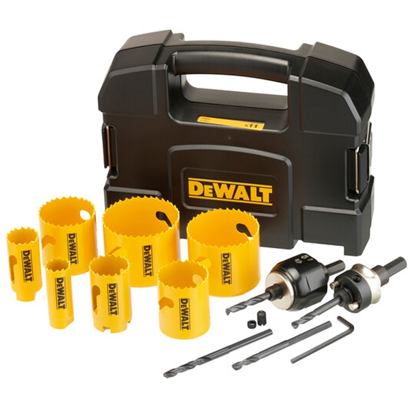 imagine Dewalt - DT90353 - Set carote, HSS Bimetal, 22-68  mm, 11  bucati