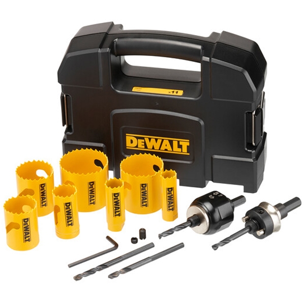 imagine Dewalt - DT90355 - Set carote, HSS Bimetal, 19-57  mm, 11  bucati