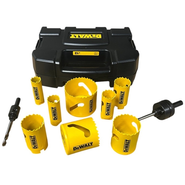 imagine Dewalt - DT90360 - Set carote, HSS Bimetal, 20-64  mm, 12  bucati