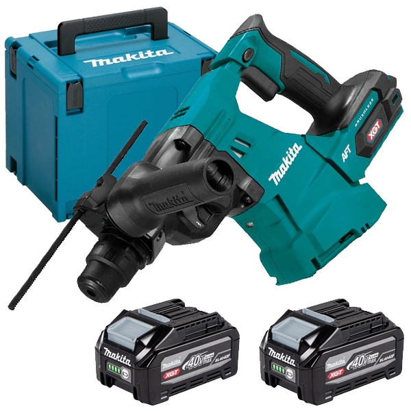 Makita - HR011GU201 - Rotopercutor SDS-Plus cu 2 acumulatori, Li-Ion, 40 V, 4 Ah, 3.3 J, valiza speciala Makita - HR011GU201 - Rotopercutor SDS-Plus cu 2 acumulatori, Li-Ion, 40 V, 4 Ah, 3.3 J, valiza speciala