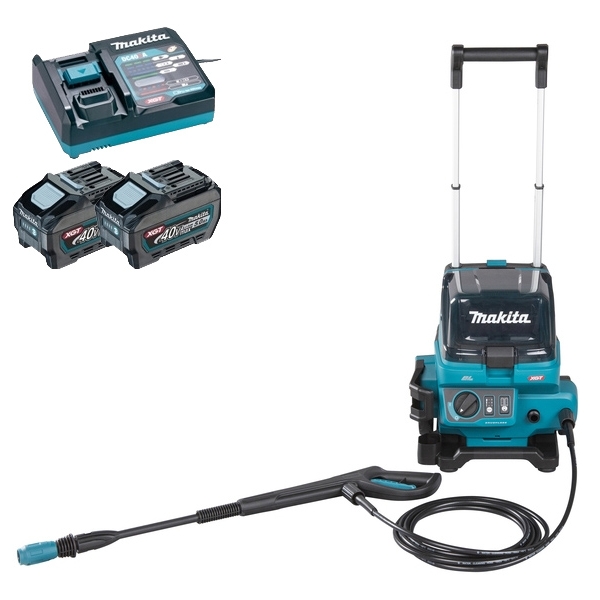 imagine Makita - HW001GZ + PSK XGT - Masina de spalat cu presiune, 115  bar + Set 2 acumulatori si incarcator, Li-Ion, 40 V, 5 Ah