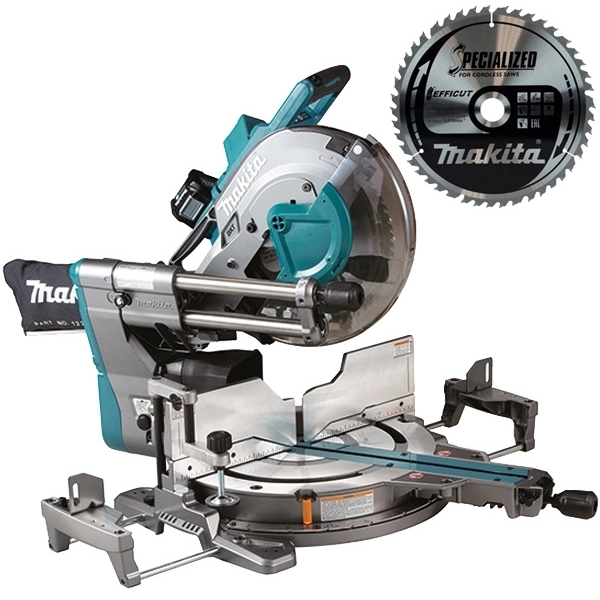 imagine Makita - LS003GZ01 XGT + SPECIALIZED - Fierastrau circular stationar fara acumulatori si incarcator, Li-Ion, 40 V, - Ah, 305 mm + Panza fierastrau cir