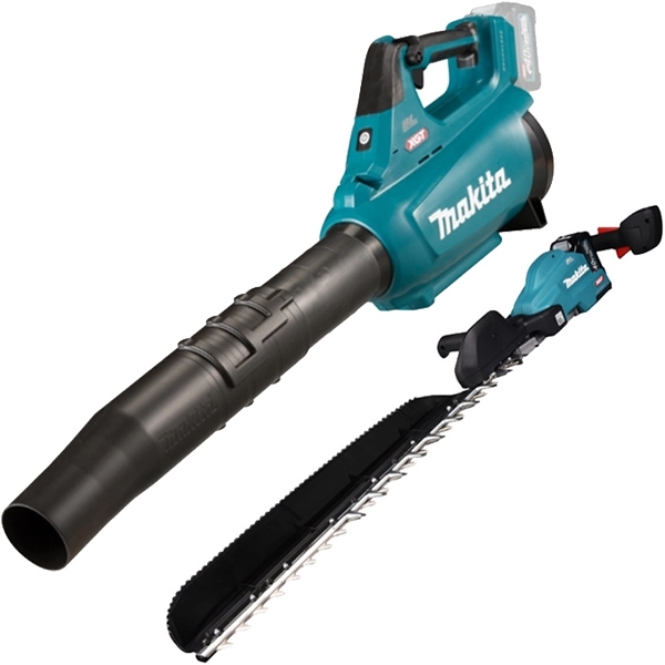 imagine Makita - UH014GM101 + UB001GZ XGT - Masina de tuns gard viu cu 1 acumulator si incarcator, Li-Ion, 40 V, 4 Ah, 75 cm + Suflanta de gradina, 960 m3/h