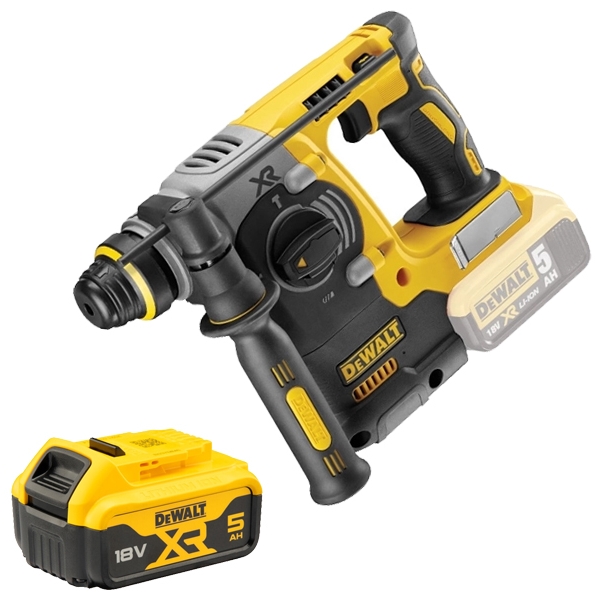 imagine Pachet DeWalt - DCH273N + DCB184 XR - Rotopercutor SDS-Plus, 2.1 J + Acumulator, Li-Ion, 18 V, 5 Ah
