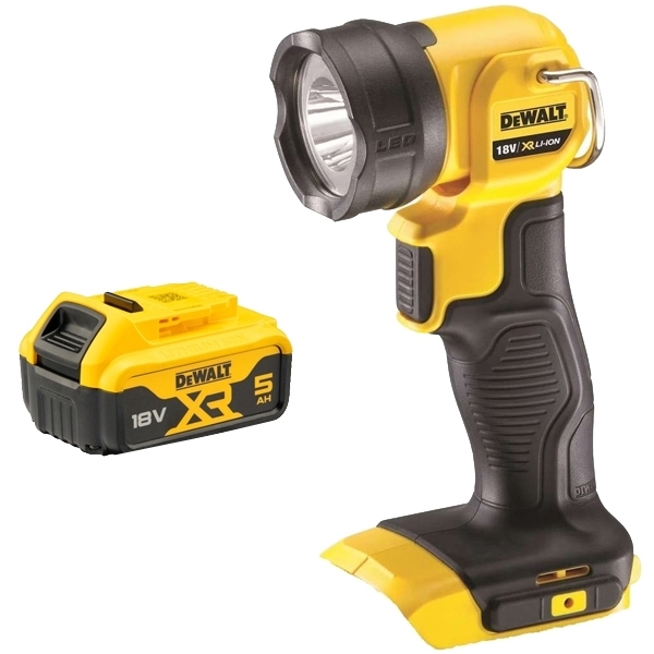 imagine Pachet DeWalt - DCL040 + DCB184 XR - Lampa + Acumulator, Li-Ion, 18 V, 5 Ah