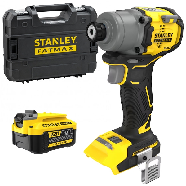 Stanley - SFMCF830M1T - Masina de insurubat cu impact cu 1 acumulator, Li-Ion, 18 V, 4 Ah, 203 Nm, -, valiza speciala Stanley - SFMCF830M1T - Masina de insurubat cu impact cu 1 acumulator, Li-Ion, 18 V, 4 Ah, 203 Nm, -, valiza speciala