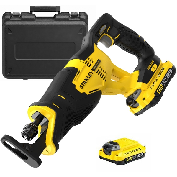 Stanley - SFMCS300D2K - Fierastrau sabie cu 2 acumulatori, Li-Ion, 18 V, 2 Ah, 25.4 mm, valiza plastic Stanley - SFMCS300D2K - Fierastrau sabie cu 2 acumulatori, Li-Ion, 18 V, 2 Ah, 25.4 mm, valiza plastic