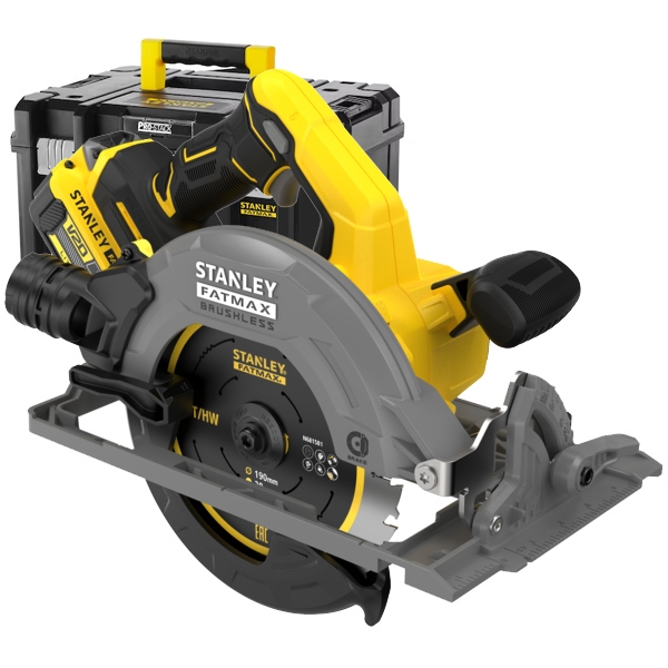 Stanley - SFMCS551M1T - Fierastrau circular cu 1 acumulator, Li-Ion, 18 V, 4 Ah, 190x30 mm, valiza speciala Stanley - SFMCS551M1T - Fierastrau circular cu 1 acumulator, Li-Ion, 18 V, 4 Ah, 190x30 mm, valiza speciala