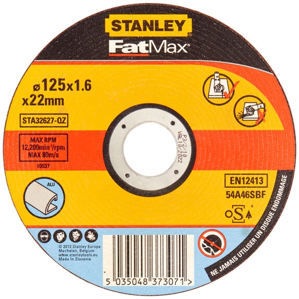Stanley - FATMAX - Disc taiere aluminiu, 125x22.2x1.6 mm, 1 buc Stanley - FATMAX - Disc taiere aluminiu, 125x22.2x1.6 mm, 1 buc