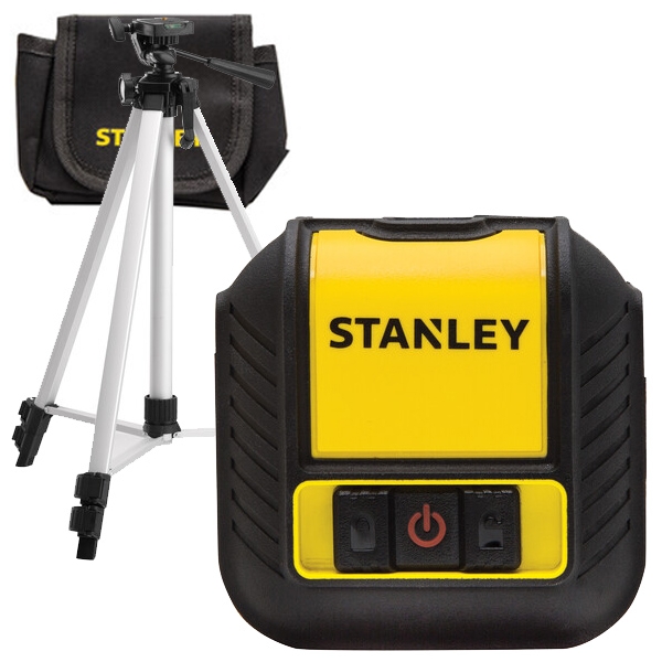 imagine Stanley - CUBIX - Nivela laser cu linii, 12 m, +/- 0.6 mm/m, 2 linii laser, fascicul rosu, suport perete, trepied
