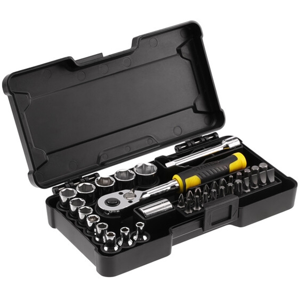 Stanley - STMT82672-0 - Set capete de insurubare si chei tubulare, mixte, 37 bucati Stanley - STMT82672-0 - Set capete de insurubare si chei tubulare, mixte, 37 bucati