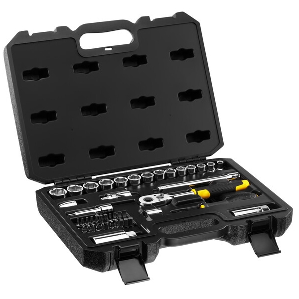 Stanley - STMT82829-1 - Set capete de insurubare si chei tubulare, mixte, 45 bucati Stanley - STMT82829-1 - Set capete de insurubare si chei tubulare, mixte, 45 bucati