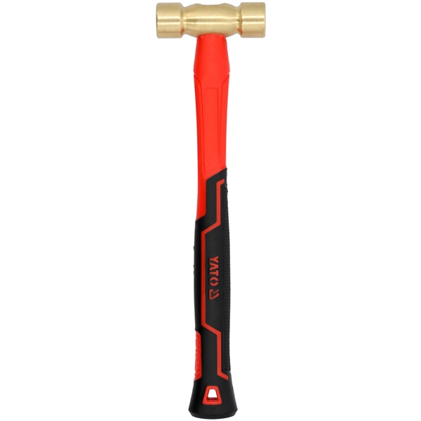 imagine Yato - YT-45290 - Ciocan din alama, 0.25  kg, 290  mm, coada fibra de sticla