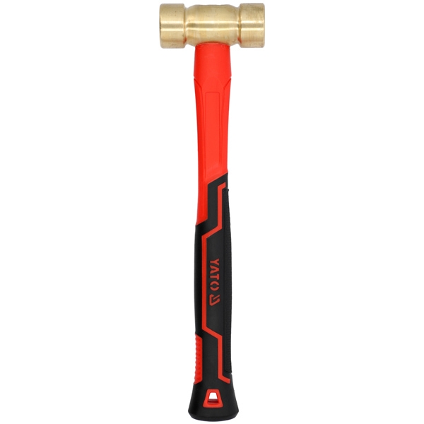 imagine Yato - YT-45293 - Ciocan din alama, 0.8  kg, 370  mm, coada fibra de sticla