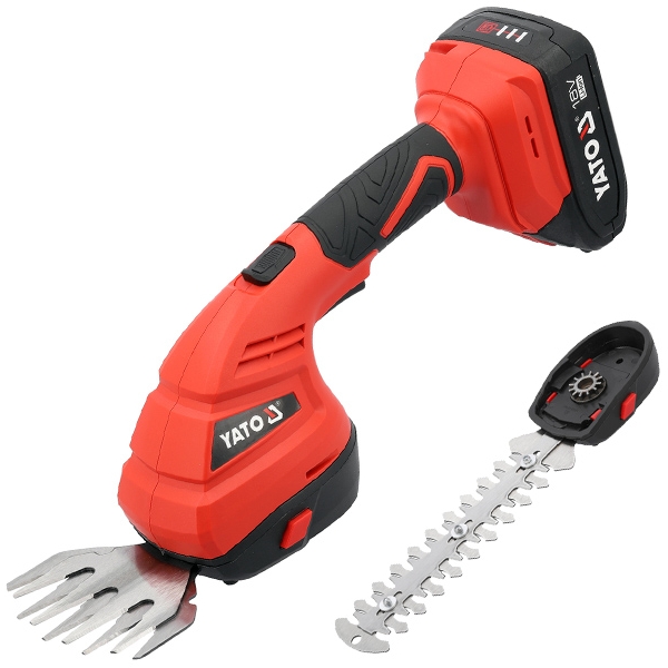 imagine Yato - YT-828335 - Masina de tuns gard viu cu 1 acumulator si incarcator, Li-Ion, 18 V, 2 Ah, 20 cm, accesorii