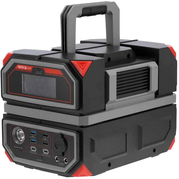imagine Yato - YT-83091 - Statie de incarcare portabila, 600 W, 504 WH, 230 V, USB-C PD