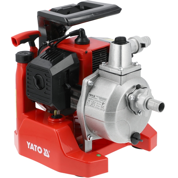 imagine Yato - YT-85420 - Motopompa, -, 1 cilindru, 2 timpi, racire cu aer, 2 CP, 8 m, 125 l/min, apa curata
