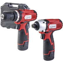 Raider  030158 - Masina de gaurit si insurubat cu 1 acumulator, Li-Ion, 12 V, 1.5 Ah, 28 Nm + Masina de insurubat cu impact cu 1 a