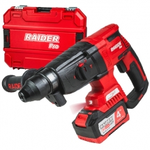 Raider  RDP-BRH20 - Rotopercutor SDS-Plus cu 1 acumulator, Li-Ion, 20 V, 4 Ah, 3 J, valiza plastic