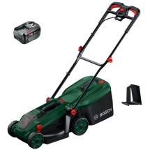 Bosch  ROTAK18V-34 - Masina de tuns iarba cu 1 acumulator, Li-Ion, 18 V, 4 Ah, 34 cm, 35 l