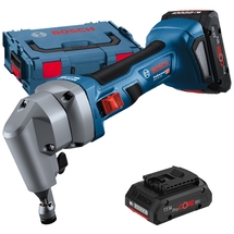 Bosch  GNA 18V-16 E - Masina de taiat tabla cu 2 acumulatori, Li-Ion, 18 V, 4 Ah, 1.6 mm, valiza speciala