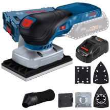 Bosch  GSS 18V-13 + GAL 1880 CV - Slefuitor cu vibratii fara acumulatori, Li-Ion, 18 V, - Ah, 80x130 mm + Incarcator acumulatori