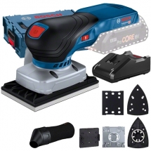 Bosch  GSS 18V-13 + GAL 18V-40 - Slefuitor cu vibratii fara acumulatori, Li-Ion, 18 V, - Ah, 80x130 mm + Incarcator acumulatori