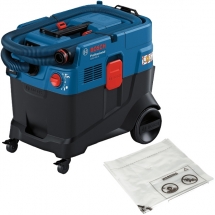 Bosch  GAS 400 A + 2608000888 - Aspirator umed-uscat, 1200 W, 240 mbar, 40 l, priza scule electrice + Saci aspirator, reziduuri um