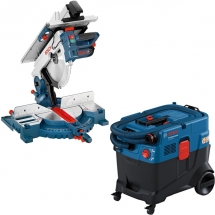 Bosch  GTM 12 JL + GAS 400 A - Fierastrau circular stationar, 1800 W, 305x30 mm + Aspirator umed-uscat, 1200 W, 240 mbar, 40 l