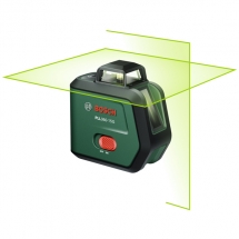 Bosch  PLL360-15G - Nivela laser cu linii, 30 m, +/-0.4 mm/m, 2 linii laser, fascicul verde, proiectie 360 grade