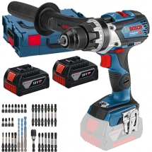 Bosch - GSR 18V-110 C - Masina de gaurit si insurubat cu 2 acumulatori, Li-Ion, 18 V, 5 Ah, 110 Nm, valiza speciala, accesorii