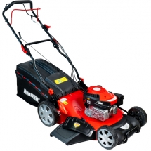 Raider  RD-GLM12 - Masina de tuns iarba pe benzina, Raider, -, 5 CP, 56 cm, 3000 m2, autopropulsie, sistem maruntire iarba, evacua
