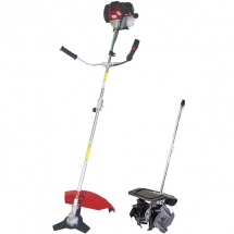 Raider  RD-GBC10 + 110288 - Motocoasa pe benzina, 2 CP, 255 mm, 42.7 cm3, cutit metalic cu 3 dinti + Sapatoare, 320 mm