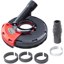 Raider  139504 - Aparatoare de praf pentru slefuire cu polizor unghiular, 125 mm, adaptor pentru furtun