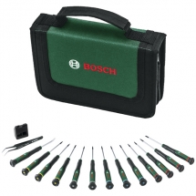 Bosch  1600A039J4 - Set surubelnite cu profil PH, plat, torx, hexagonal, 15 bucati