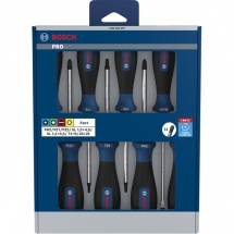 Bosch  PRO PH/PZ/SL/TX - Set surubelnite cu profil PH, PZ, plat si torx, 8 bucati